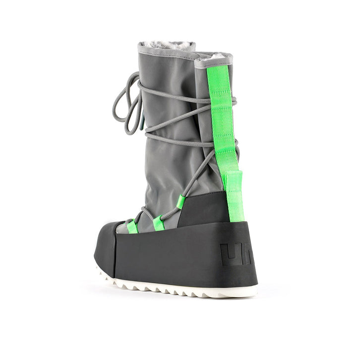 polar calf boot silver angle in view