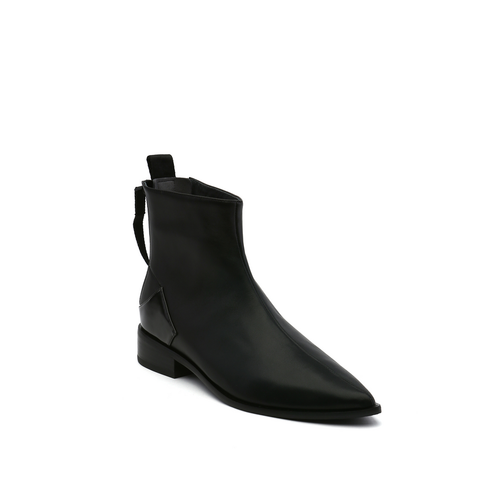 pure bootie black angle out view