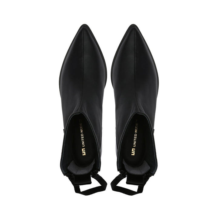 pure bootie black top view