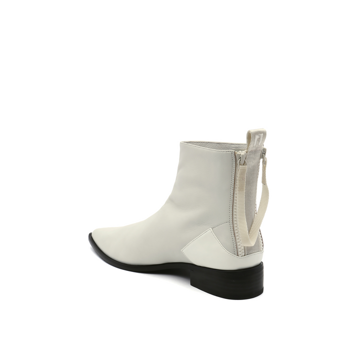 pure bootie white angle in view