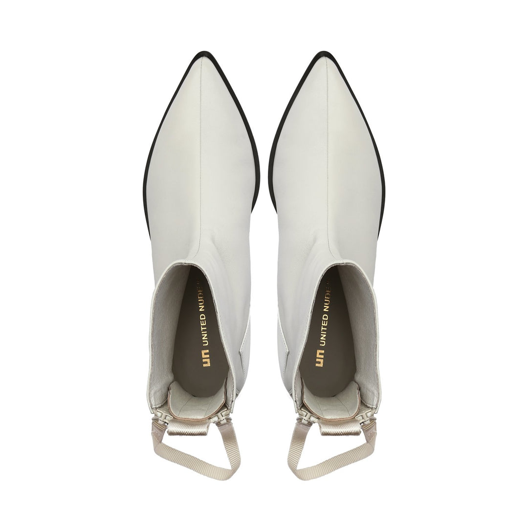 pure bootie white top view