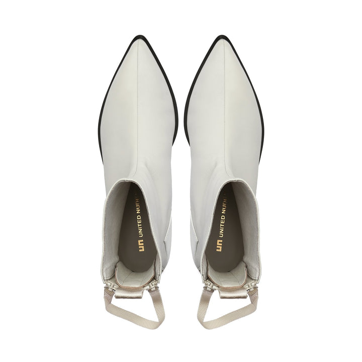 pure bootie white top view