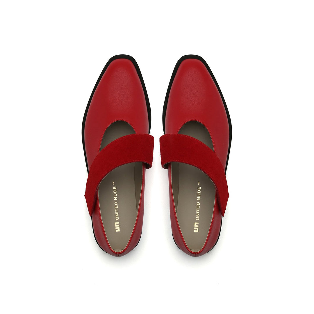 pure mary deep red top view