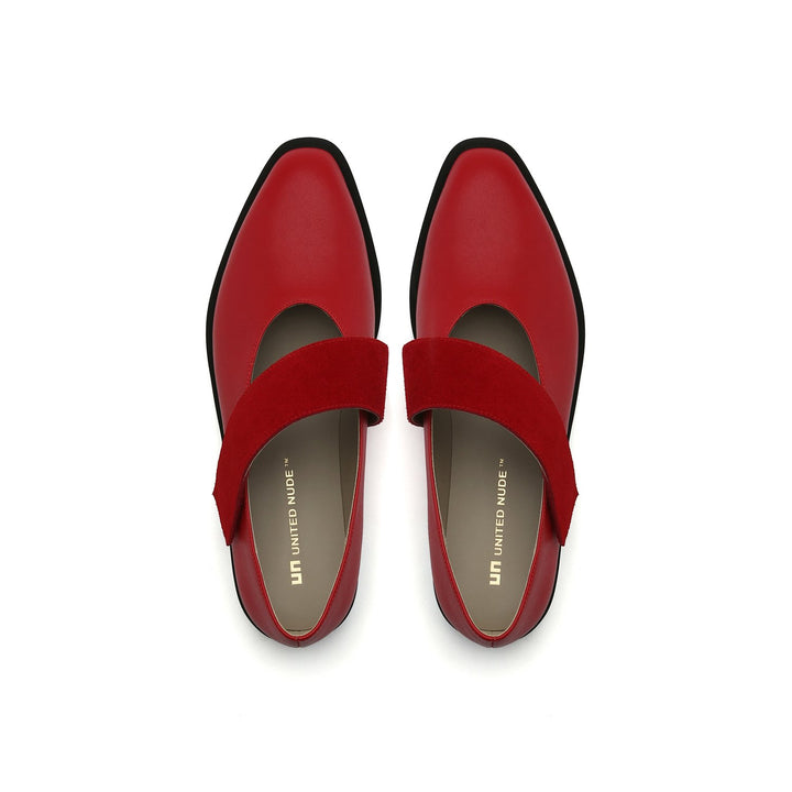 pure mary deep red top view