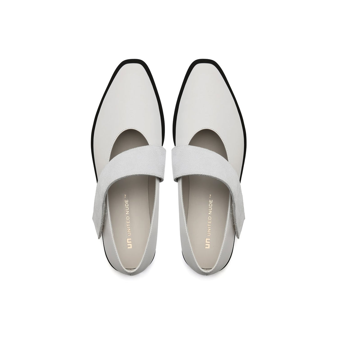 pure mary white top view