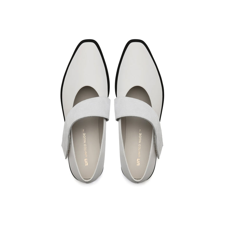 pure mary white top view