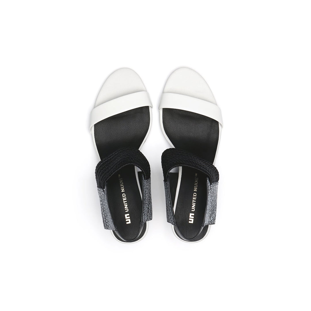 raiko white + black + black and white mix top view