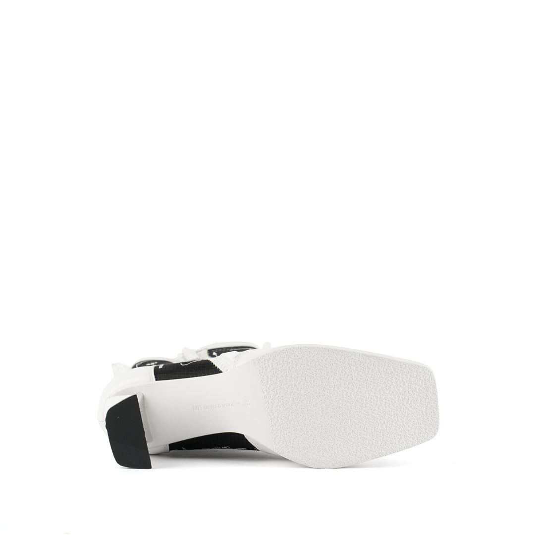 rasa bootie mid black bottom view