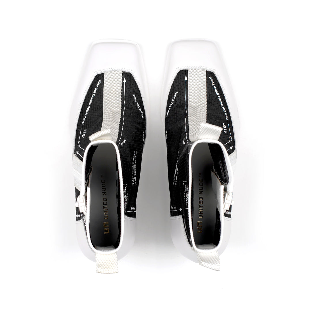 rasa bootie mid black top view