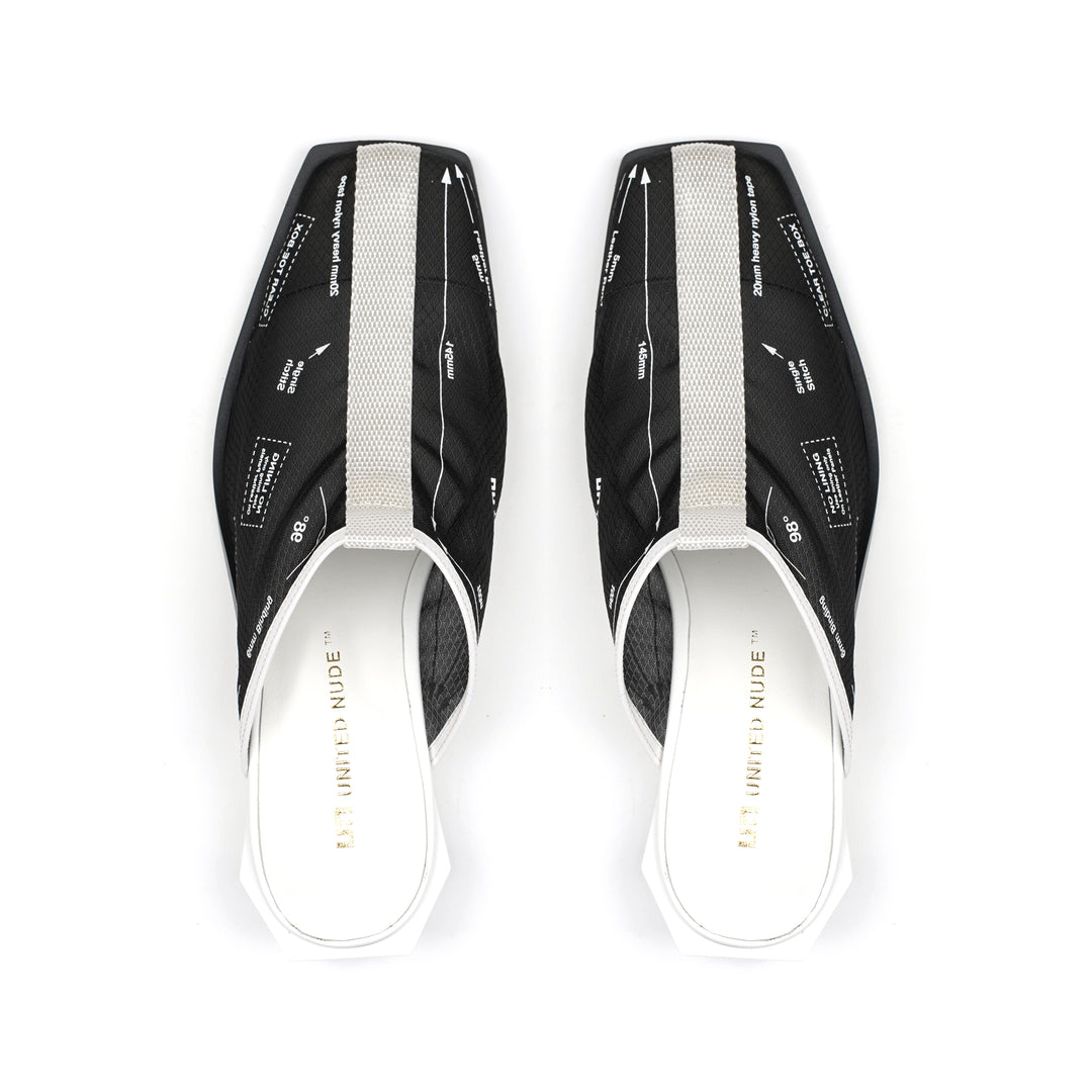 rasa mule black top view