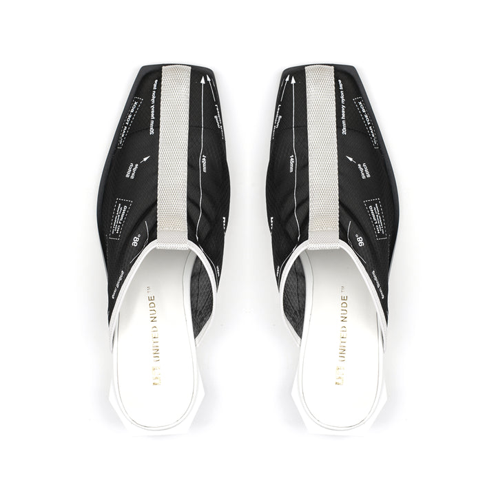 rasa mule black top view