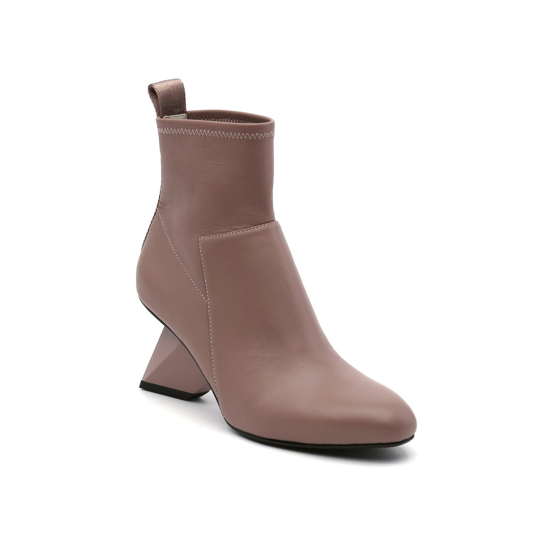 rockit pure bootie dusty pink angle out