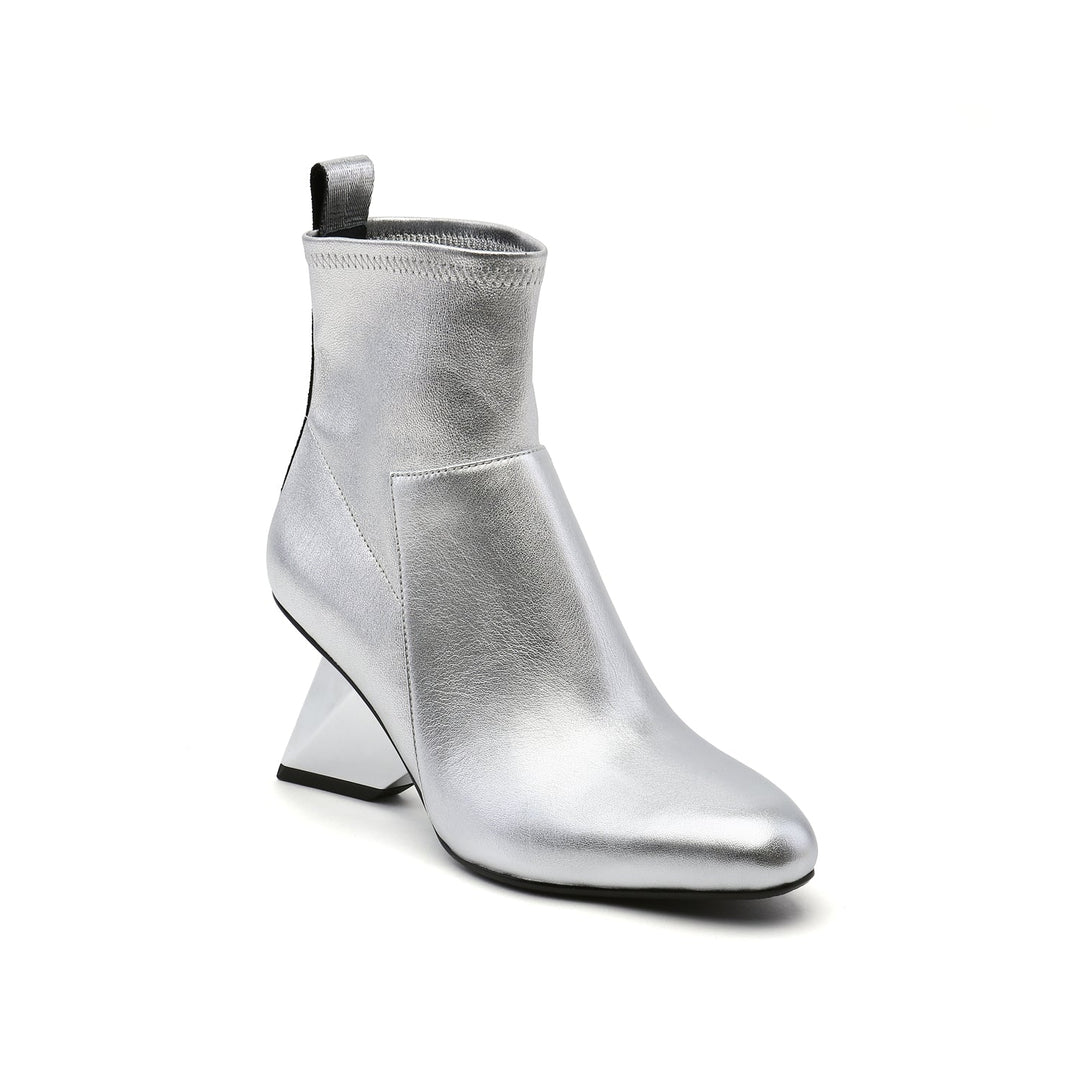 rockit pure bootie silver angle out
