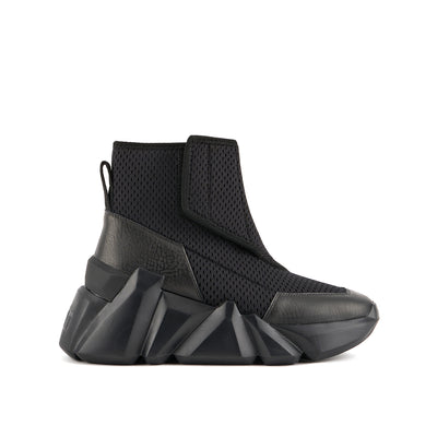 space kick v boot women black mesh out view