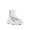 space kick v boot women grey white angle out view