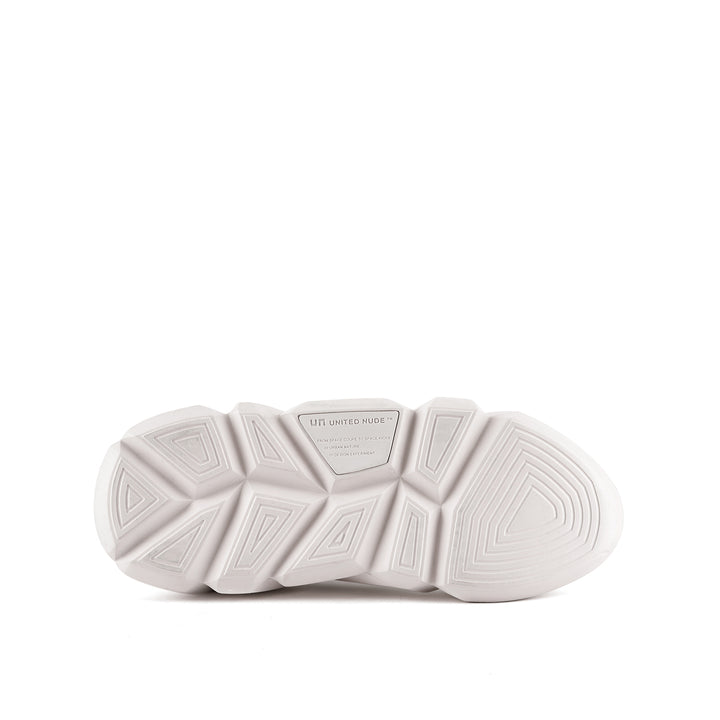 space kick v boot women grey white mesh bottom view