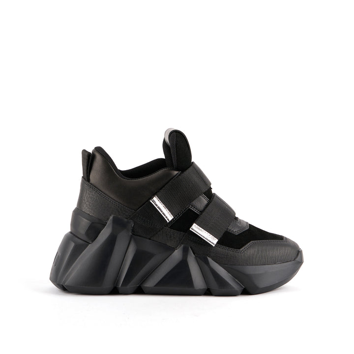 space kick women black outside view