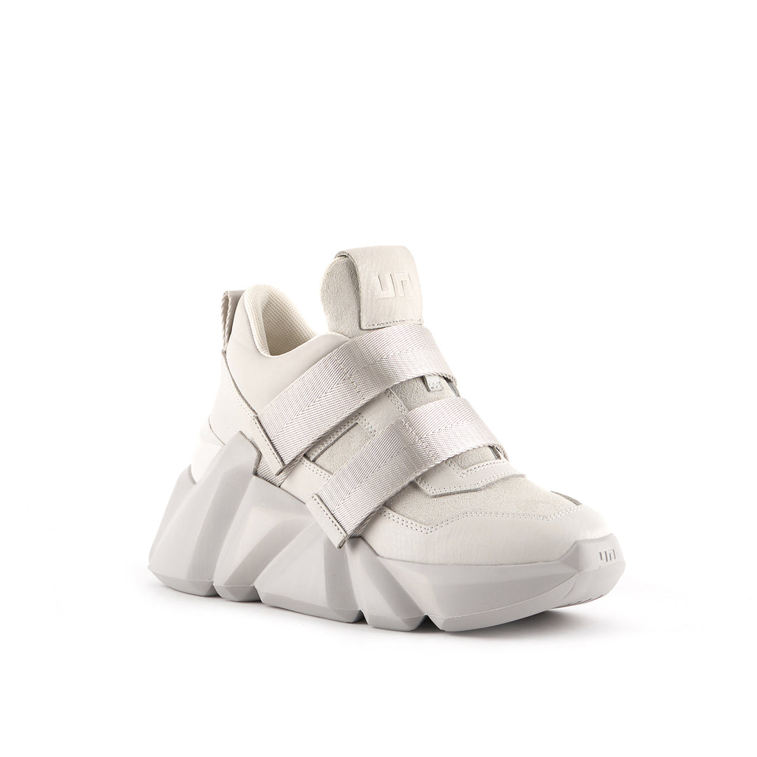 space kick women quiet grey angle out view