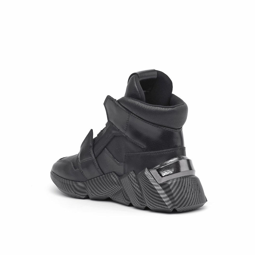 space kick jet hi mens black mix angle in view