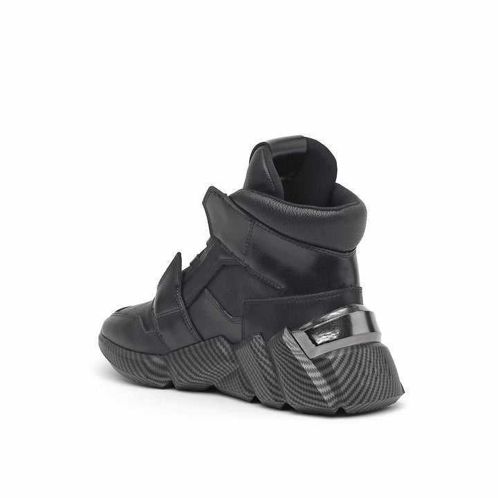space kick jet hi mens black mix angle in view