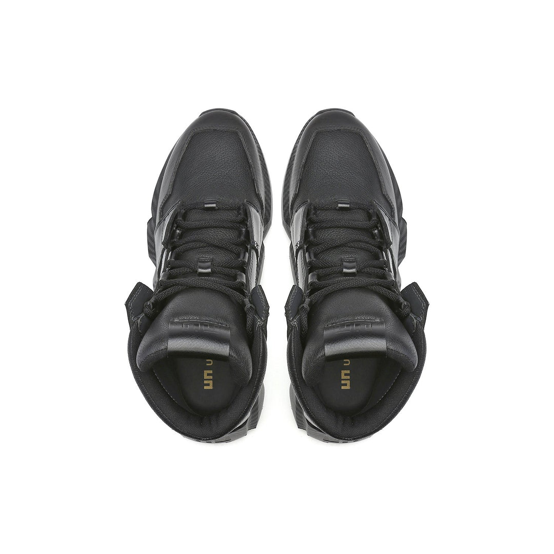 space kick jet hi mens black mix top view