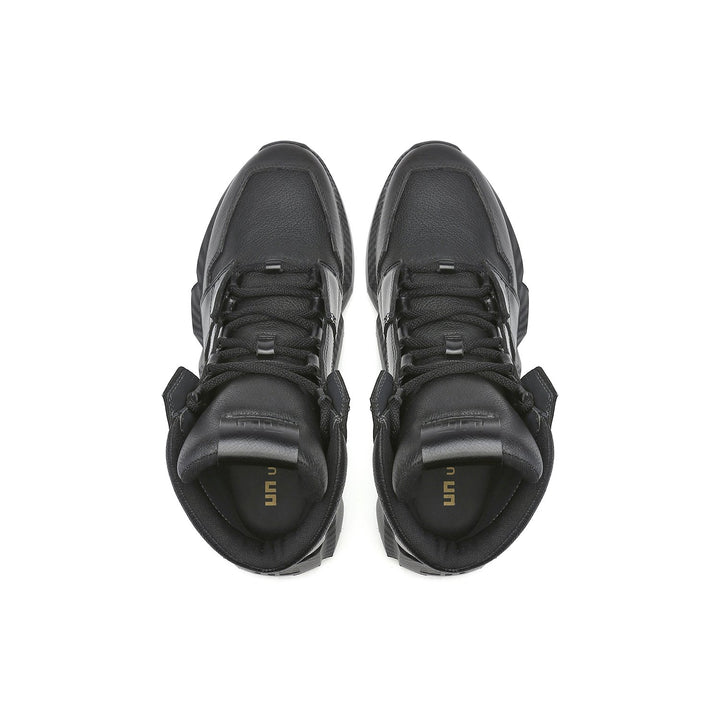 space kick jet hi mens black mix top view