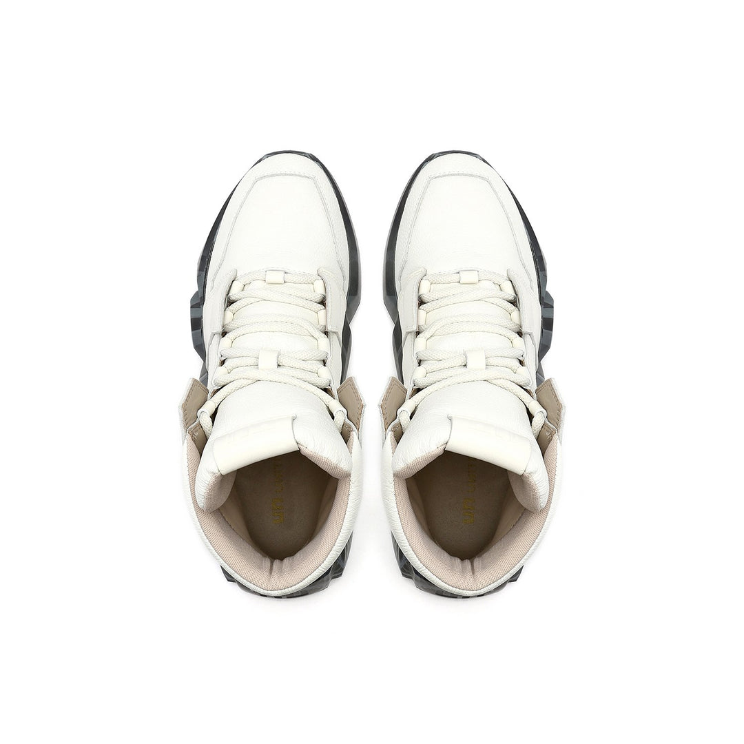 space kick jet hi mens off white top view