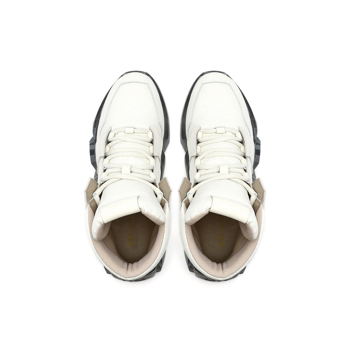space kick jet hi mens off white top view
