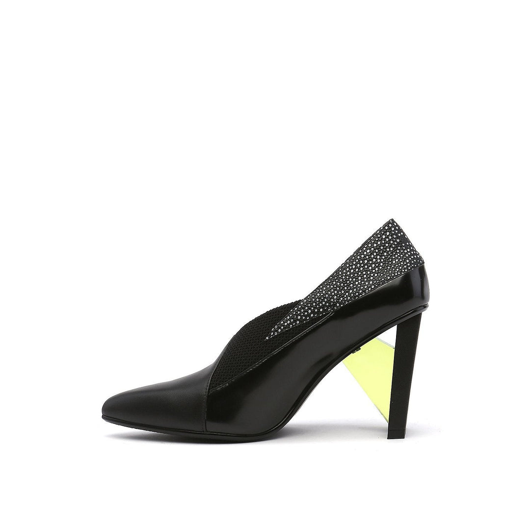 spark bootie hi black in view