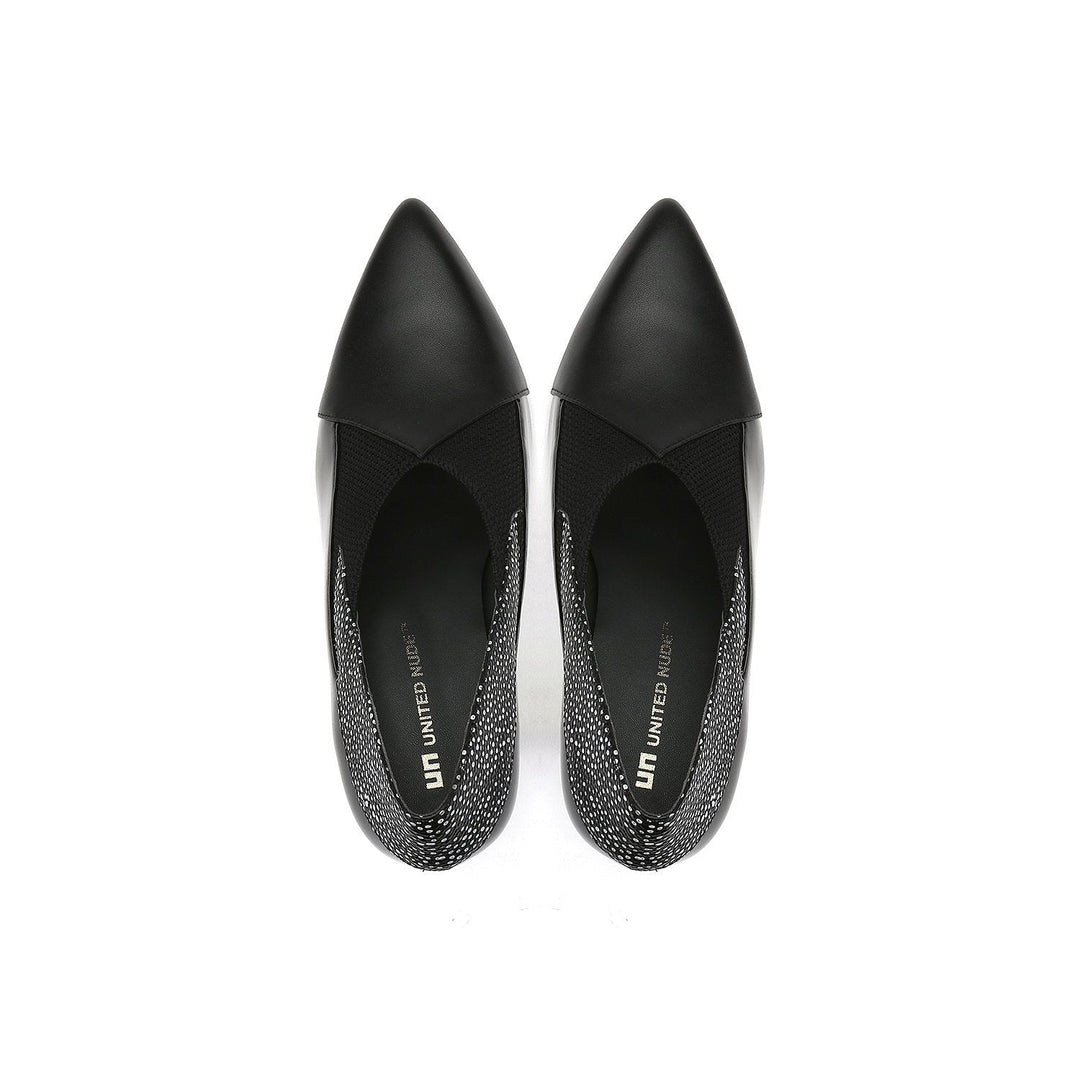 spark bootie hi black top view