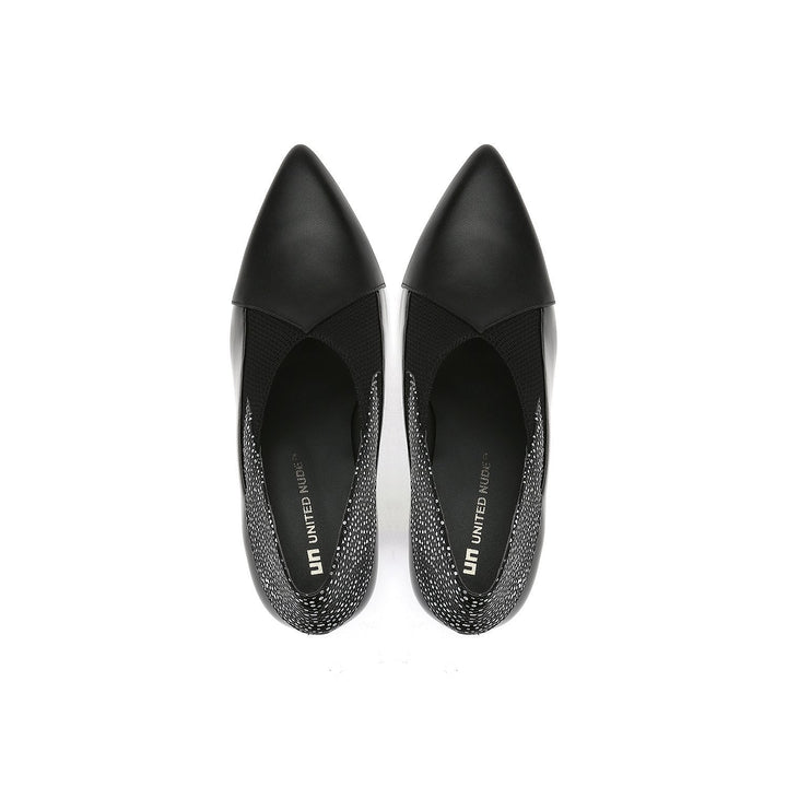 spark bootie hi black top view