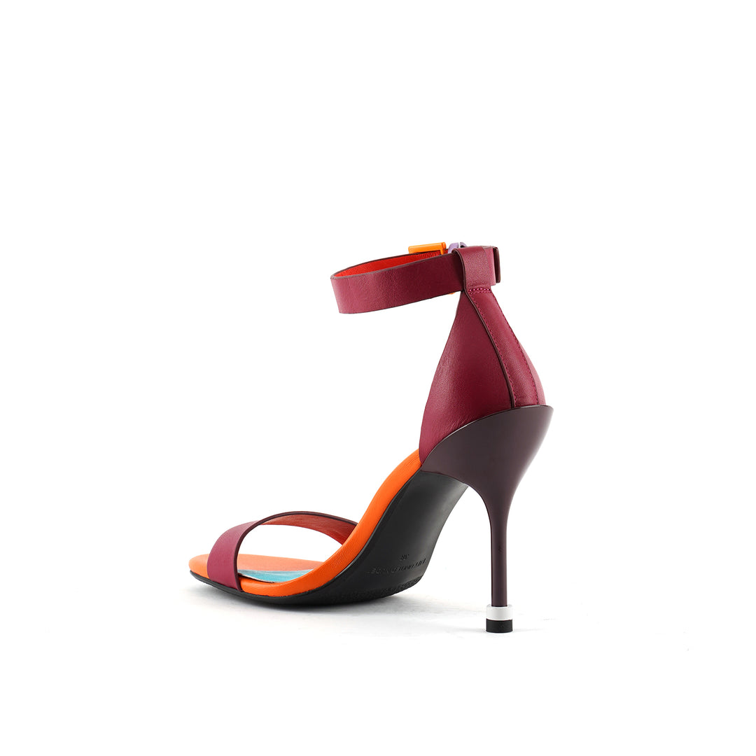 square ankle strap sunset angle in view