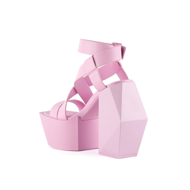 stage sandal pink diamond angle in view