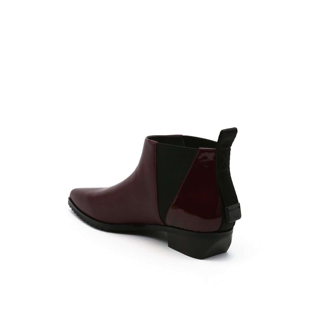 tek bootie lo bordeaux angle in view