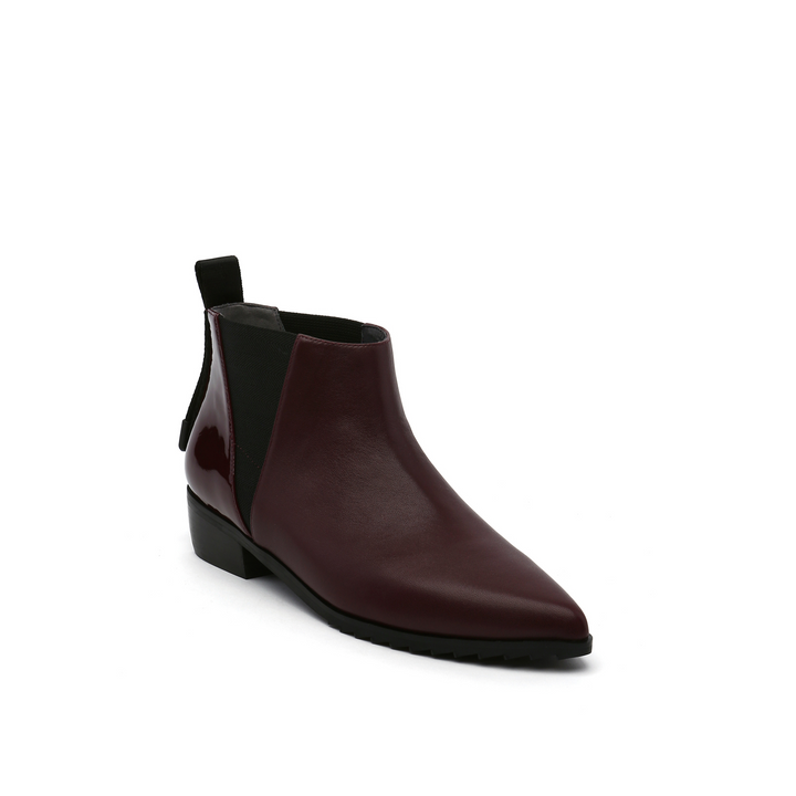 tek bootie lo bordeaux angle out view