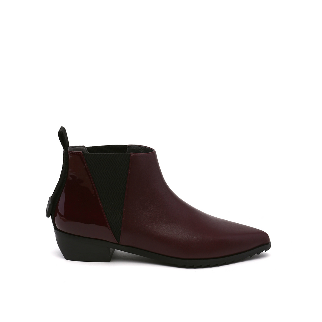 tek bootie lo bordeaux out view