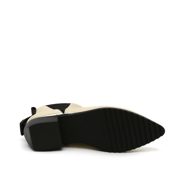 tek bootie lo gold bottom view