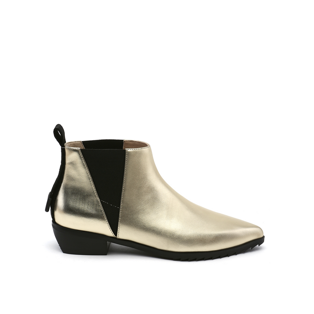 tek bootie lo gold out view