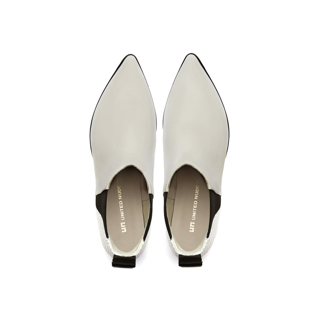 tek bootie lo white top view