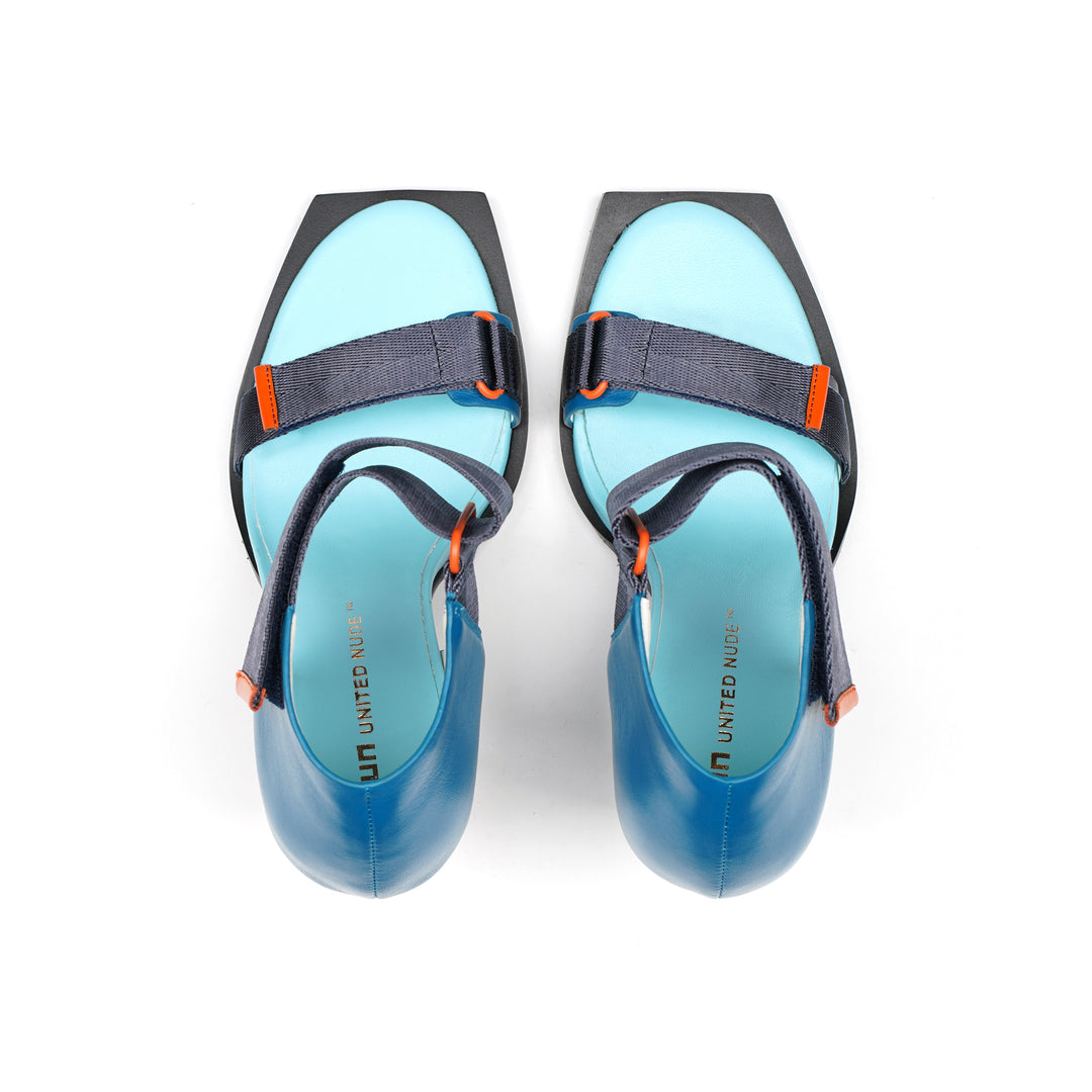 vita sandal hi blue beat top view